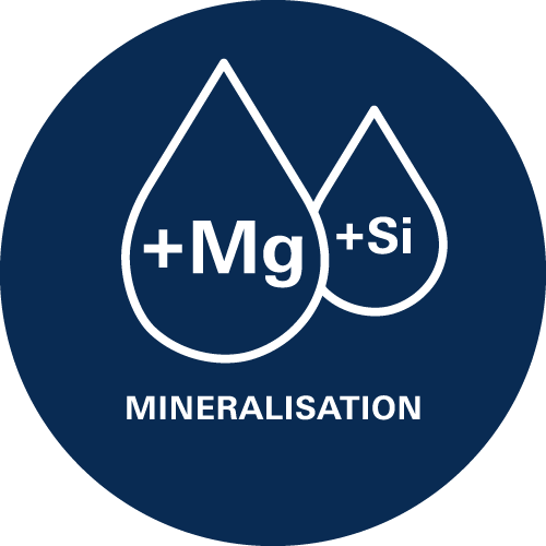 Mineralización - Enriquece el agua filtrada con minerales. 
